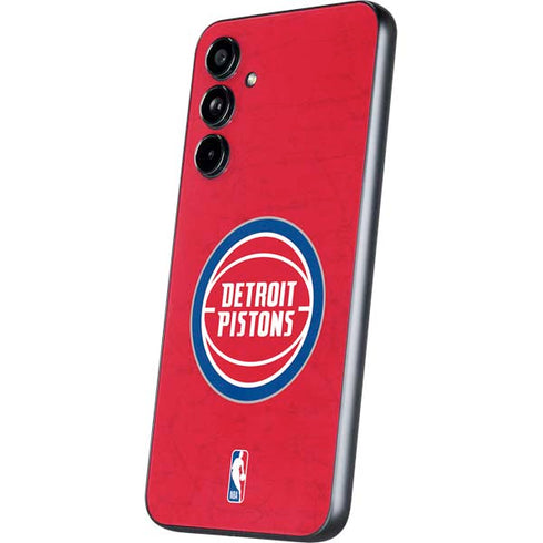 NBA Detroit Pistons Distressed Galaxy A54 5G Skin